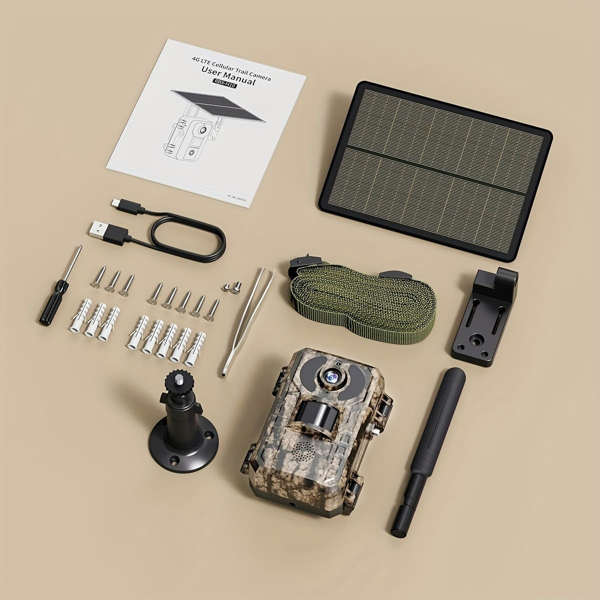 4G LTE Trail Camera with SIM Card - Solar Charging