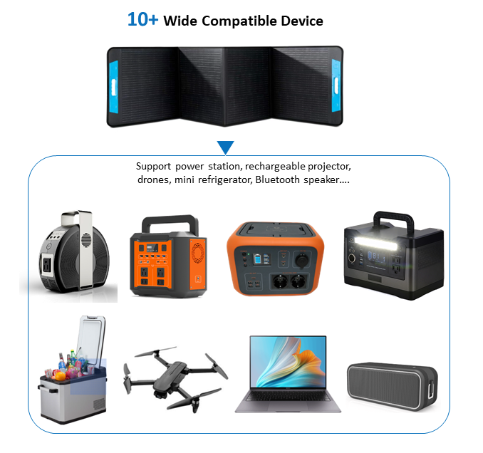Raygleam Foldable Solar Panels 100W