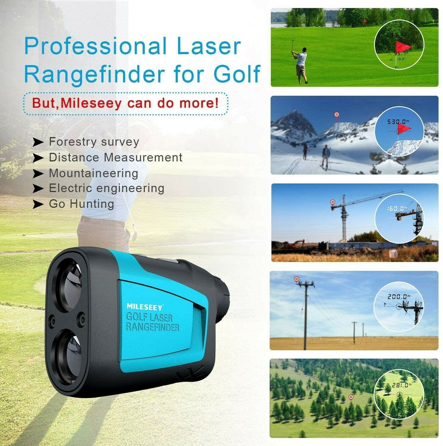 Mileseey PF230 Precision Golf Rangefinder