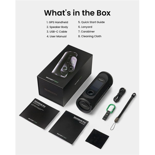 Mileseey GeneSonic Pro Detachable Golf GPS Speaker