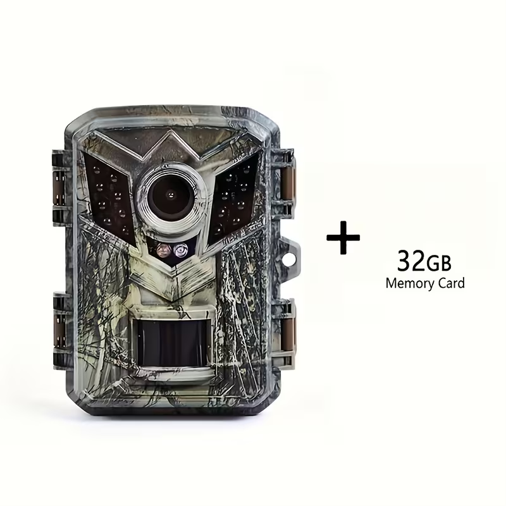 HD Trail Camera with Night Vision & 32GB Memory Card