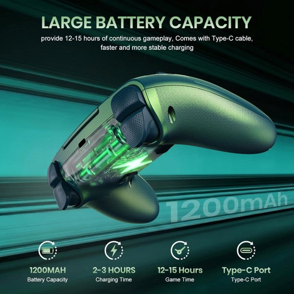 Wireless Controller for PS5/Slim/Pro/PC, Bluetooth Gamepad