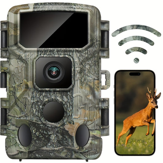 WiFi Trail Camera, 4K 64MP Game Camera with 64GB Memory Card