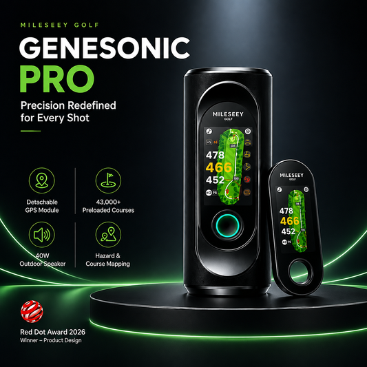 Mileseey GeneSonic Pro Detachable Golf GPS Speaker